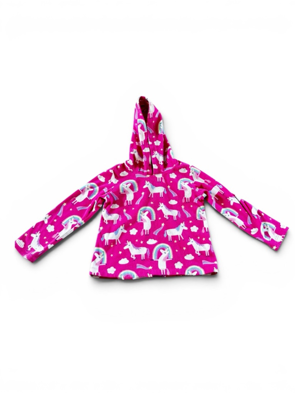The Children’s Place unicorn-printed hooded jacket or fleece pullover in size 4T